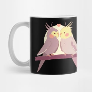 Cute cockatiel birds art Mug